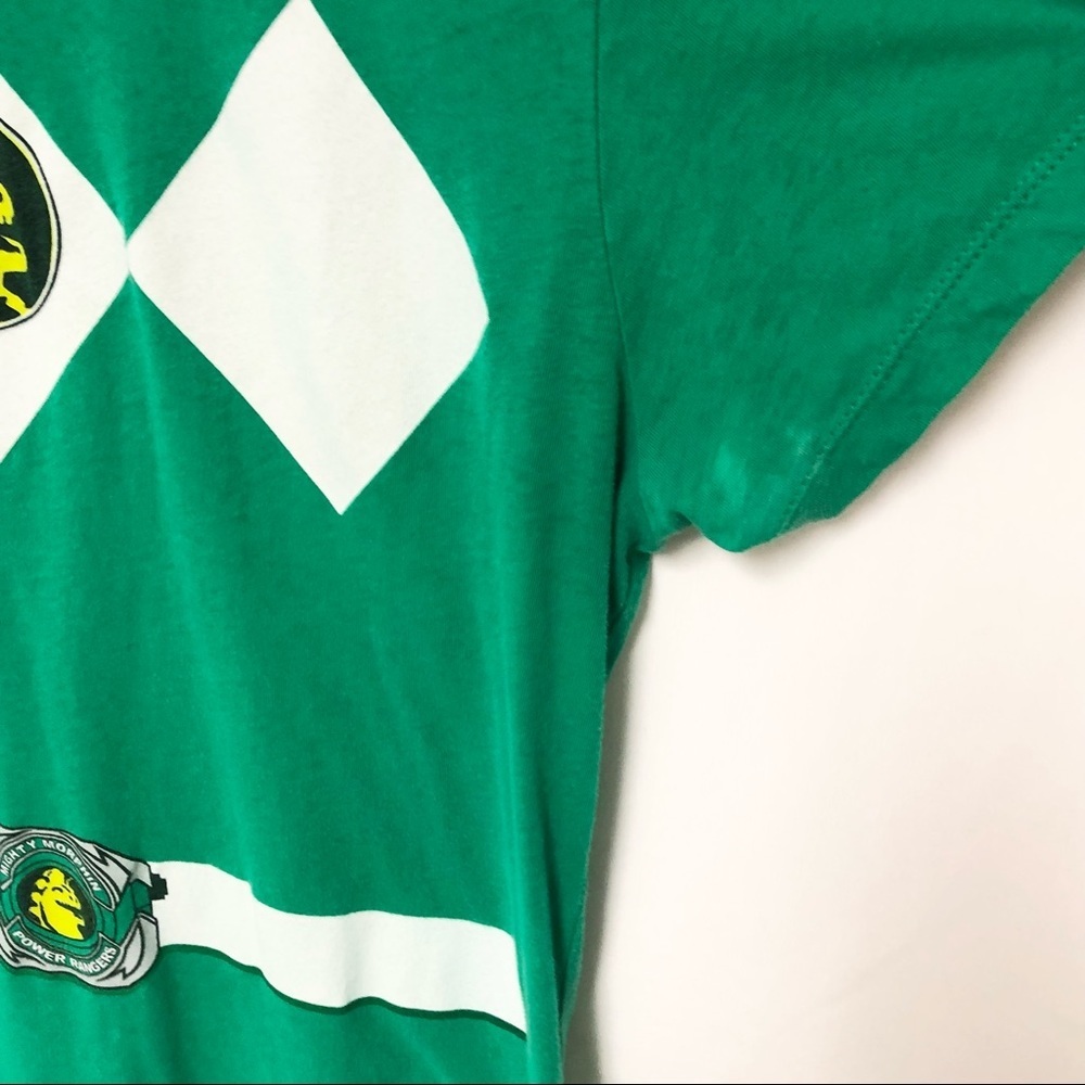 Mighty Fine Green Power Ranger T Shirt Sz L - Picture 5 of 9
